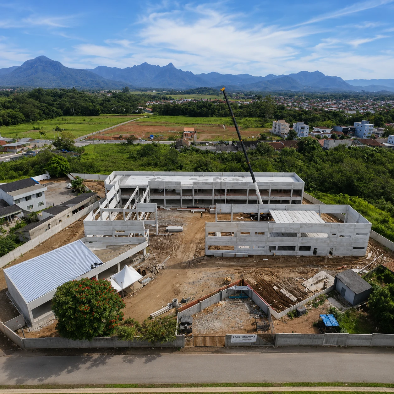 Vista geral da obra CEI Minas Gerais